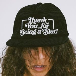 Assholes Live Forever Corduroy Hat in Green New in Package ALF Linda Finegold